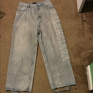 Balenciaga Outline Baggy Pants